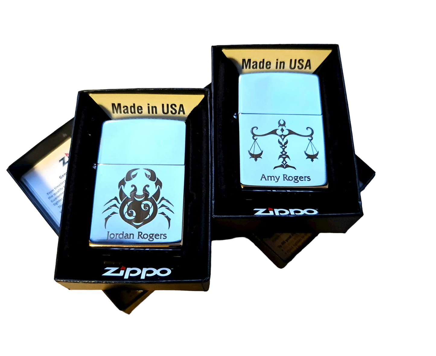 Personalised Engraved Zippo 250 Lighter - Polished Chrome