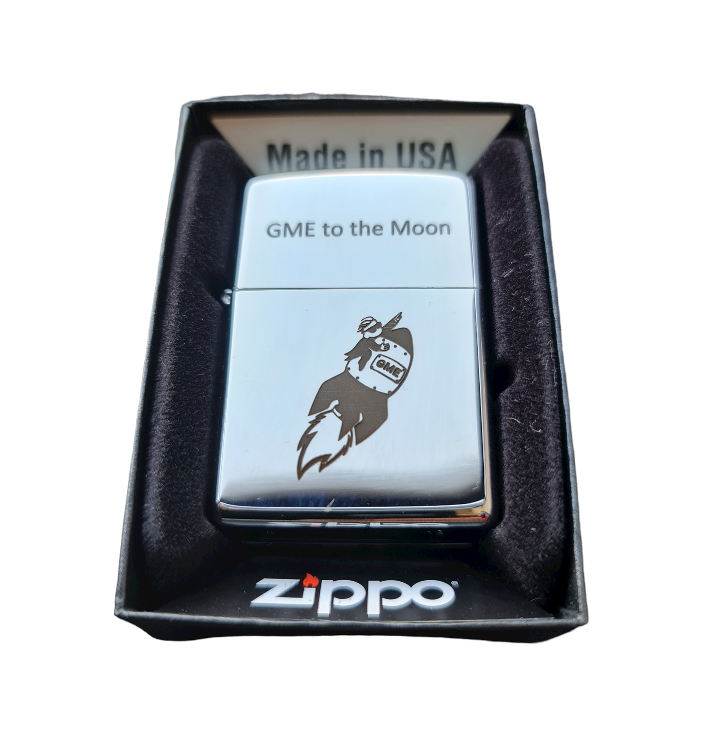 Personalised Engraved Zippo 250 Lighter - Polished Chrome