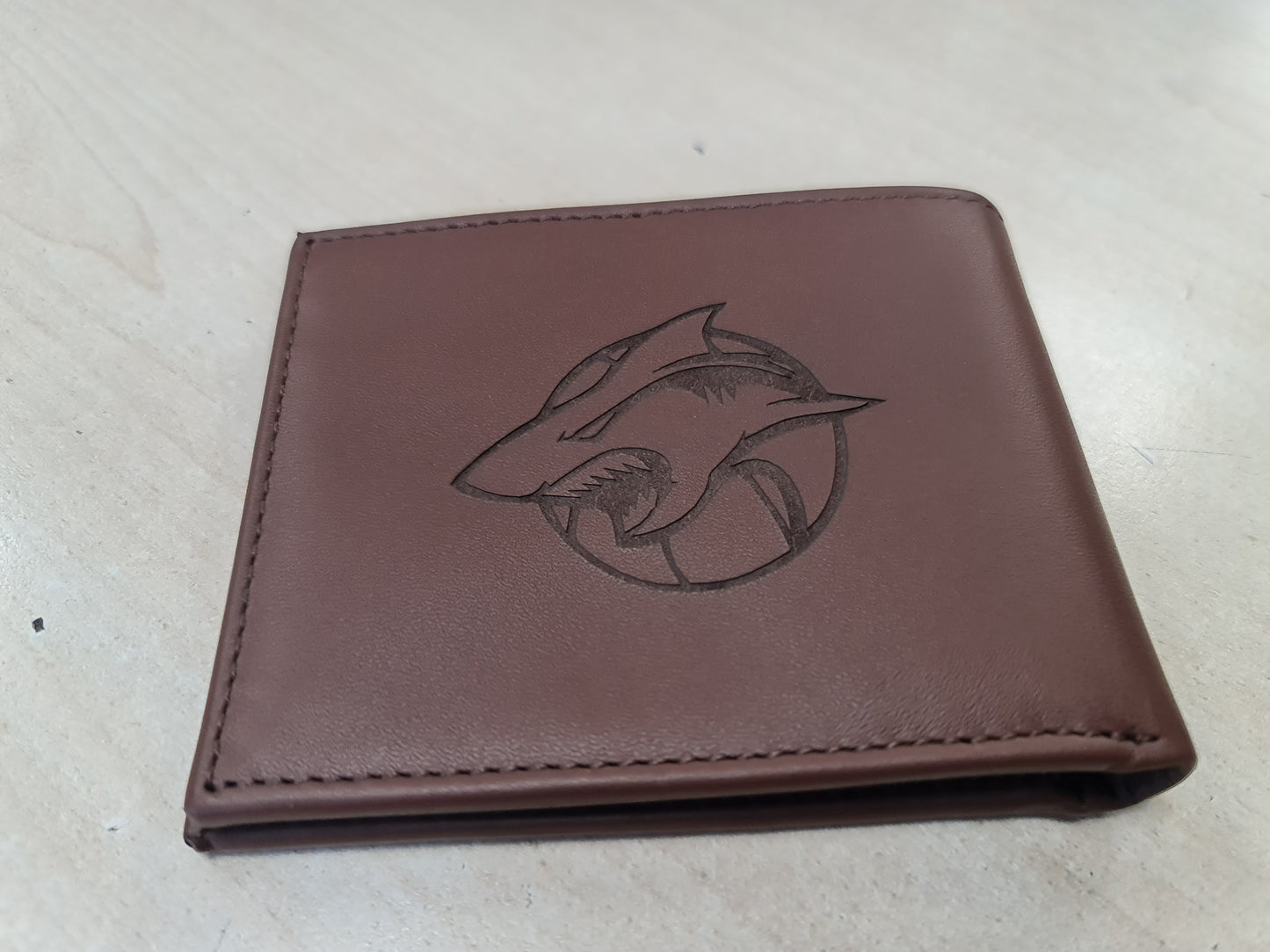 Personalised Engraved Leather Men's Wallet - TWO Colour Options