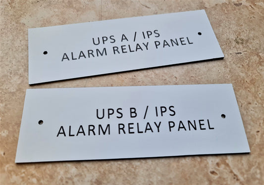 Traffolyte / Gravoply Signs & Data Plates - Custom Made To Your Specifications