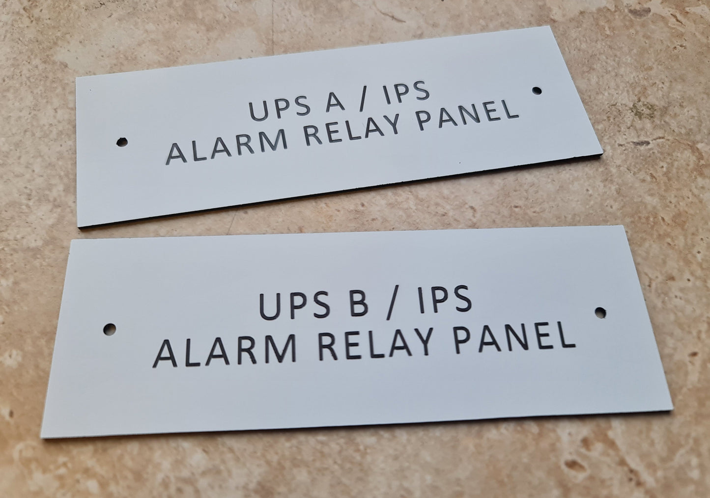 Traffolyte / Gravoply Signs & Data Plates - Custom Made To Your Specifications