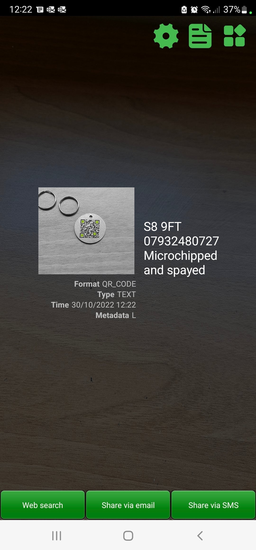 25mm Engraved Stainless Steel QR Coded Pet ID Tag / ID Disc