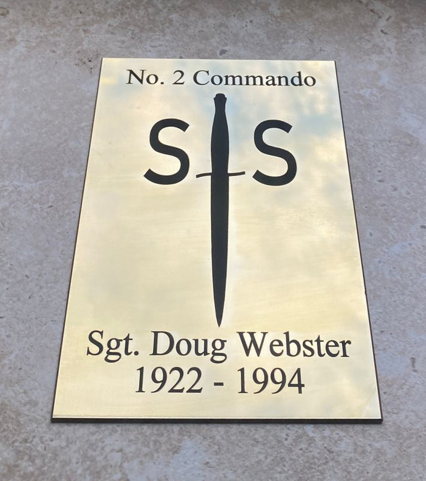 Personalised Engraved Polished Brass Plaques - NO MOUNTING HOLES - EIGHTEEN Size Options
