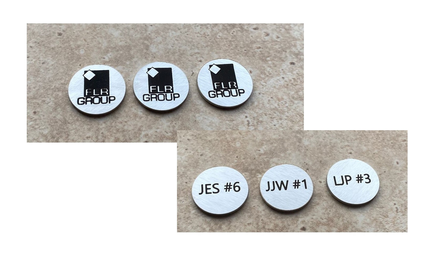 Personalised Engraved Golf Ball Marker In Stainless Steel