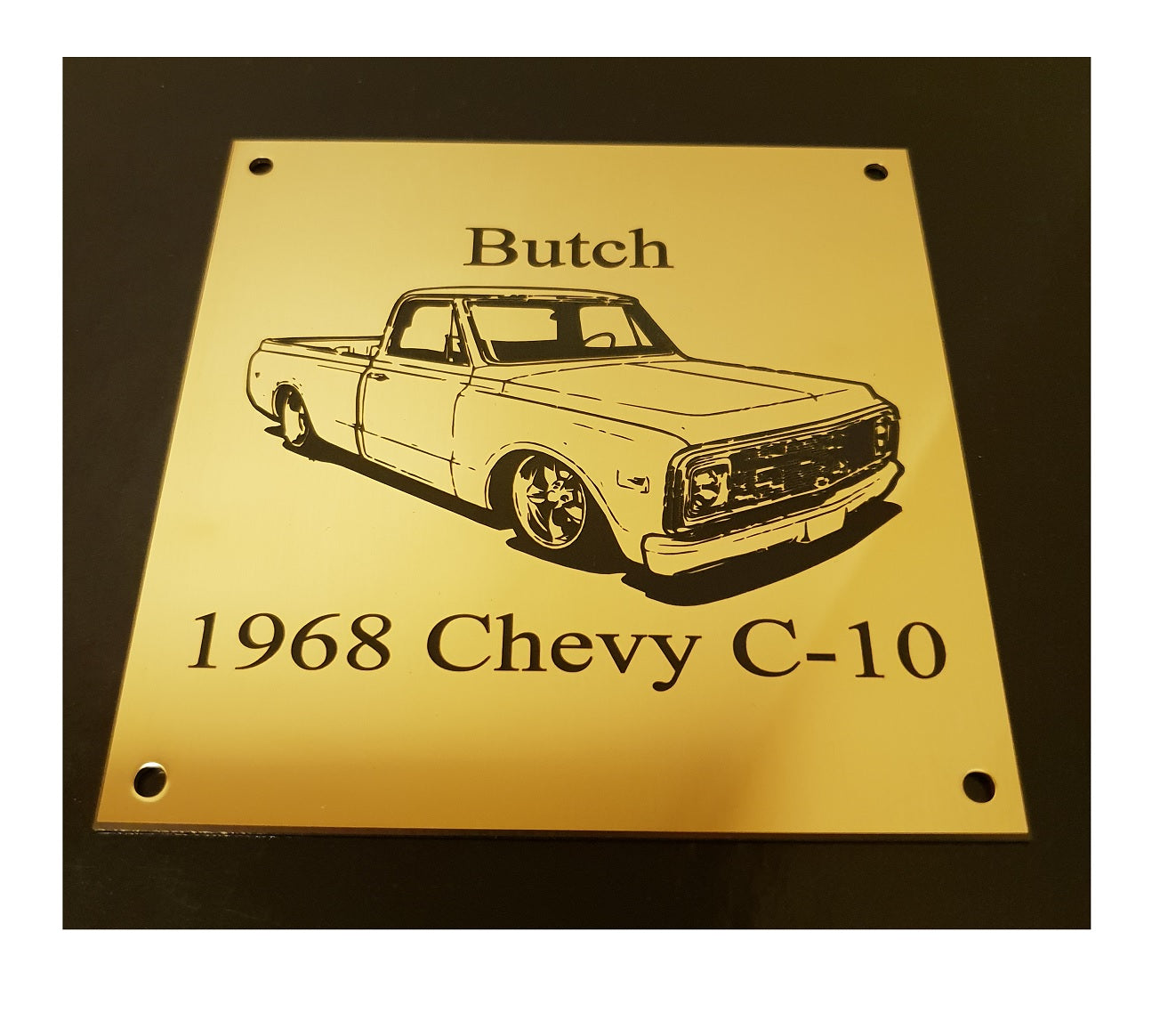 Personalised Engraved Polished Brass Plaques - NO MOUNTING HOLES - EIGHTEEN Size Options