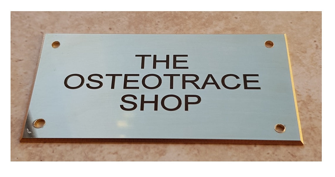 Personalised Engraved Polished Brass Plaques - NO MOUNTING HOLES - EIGHTEEN Size Options