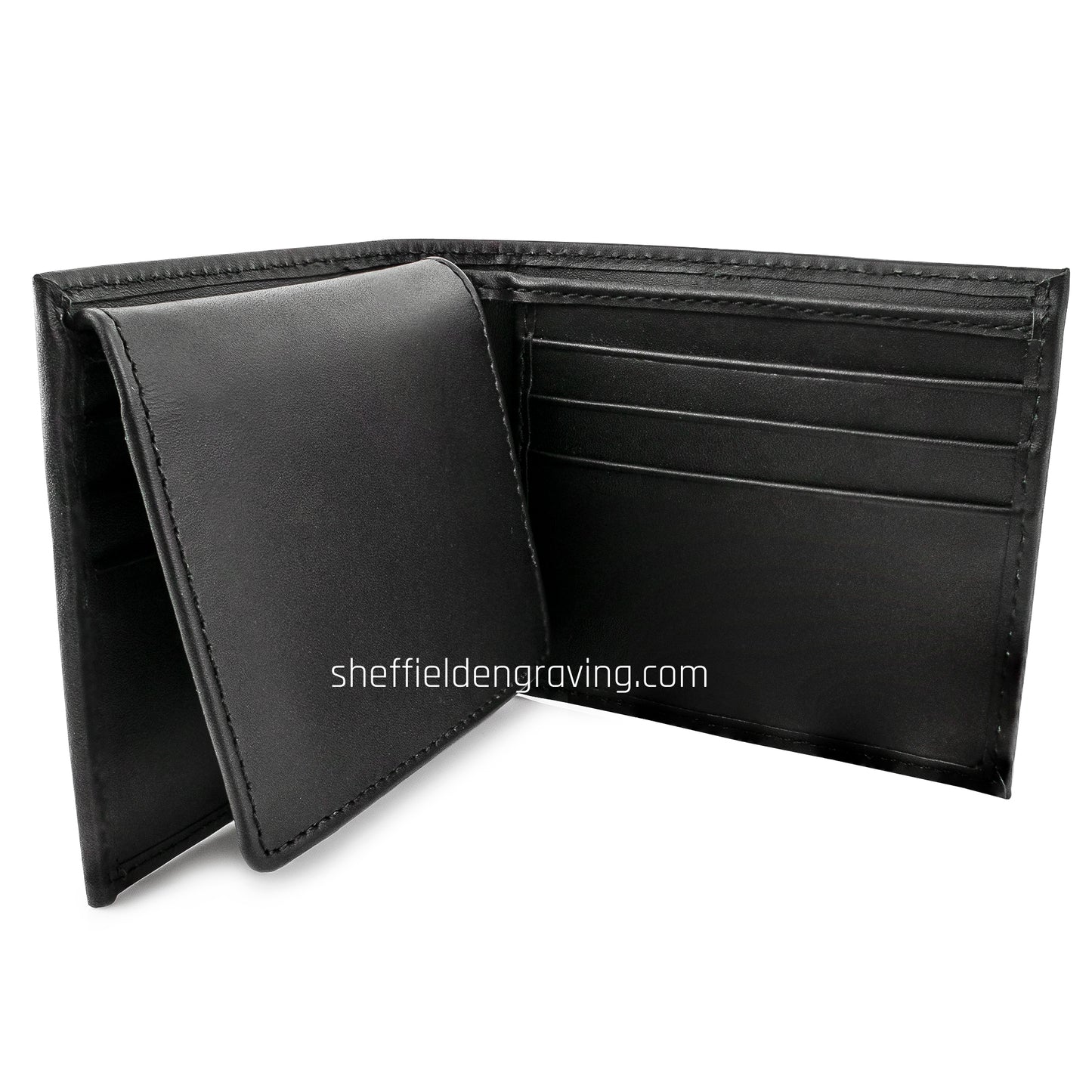 Personalised Engraved Leather Men's Wallet - TWO Colour Options