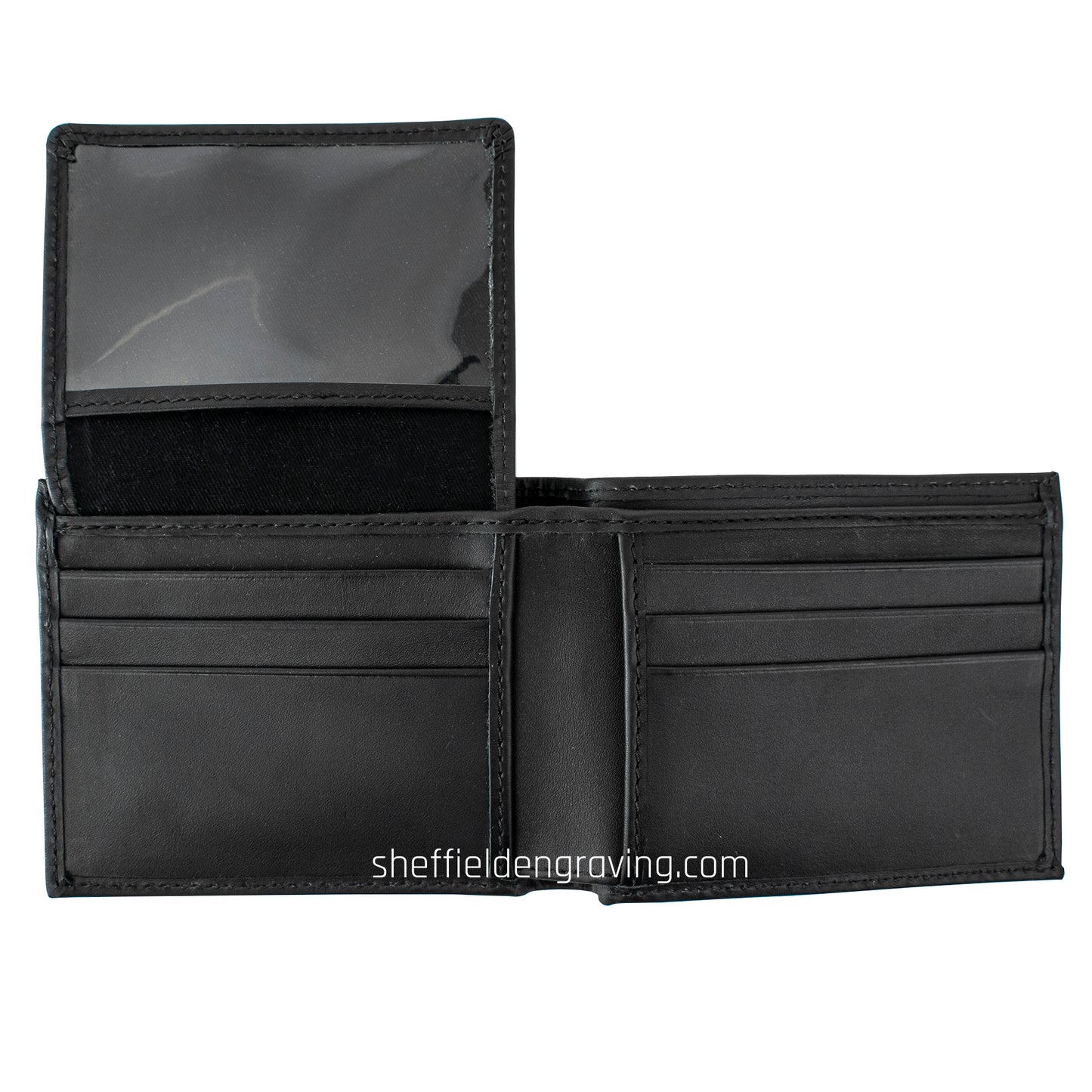 Personalised Engraved Leather Men's Wallet - TWO Colour Options