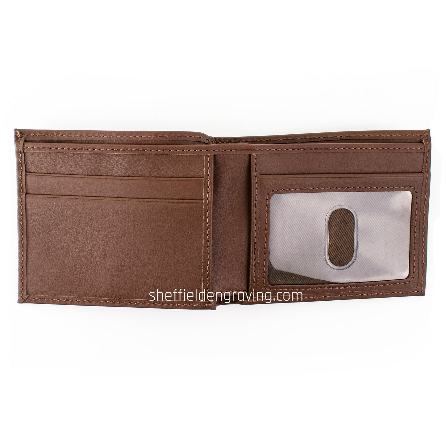 Personalised Engraved Leather Men's Wallet - TWO Colour Options