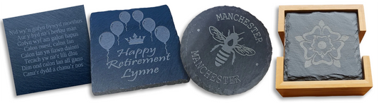 FAQ on personalised, engraved slate - made to your requirements.