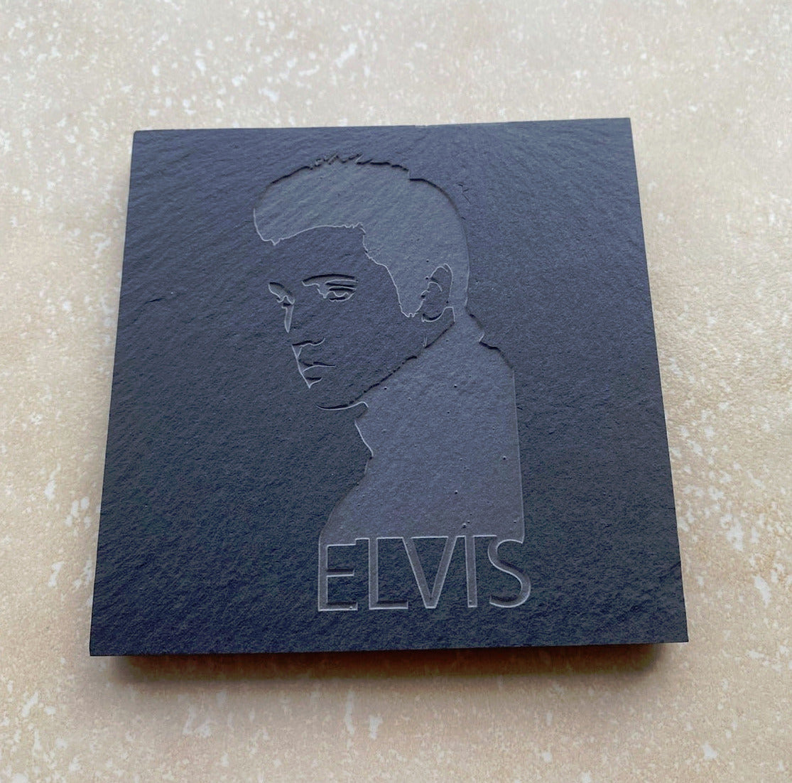 Personalised Engraved Slate Coaster / Drinks Mat - Square