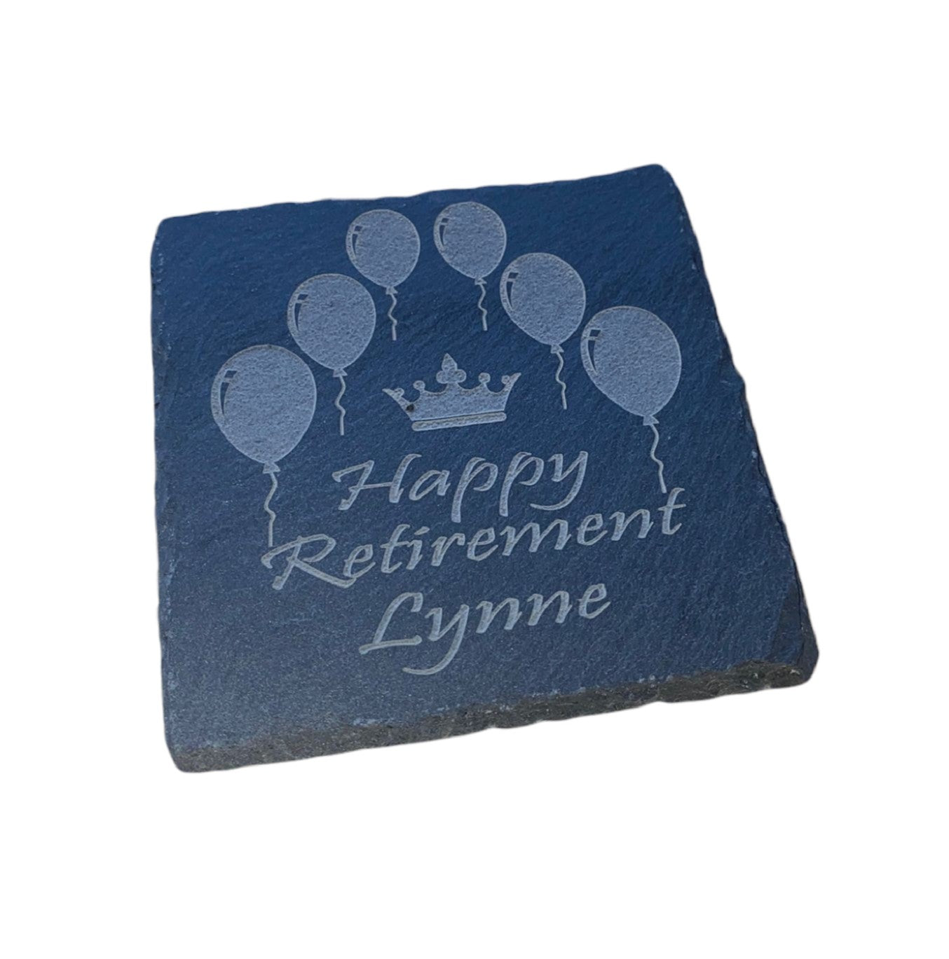 Personalised Engraved Natural Slate Coaster / Drinks Mat - Square