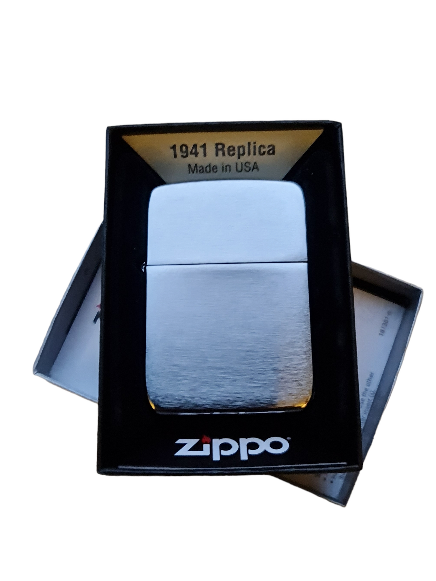Personalised Engraved Zippo 1941 Replica Lighter - Vintage Chrome