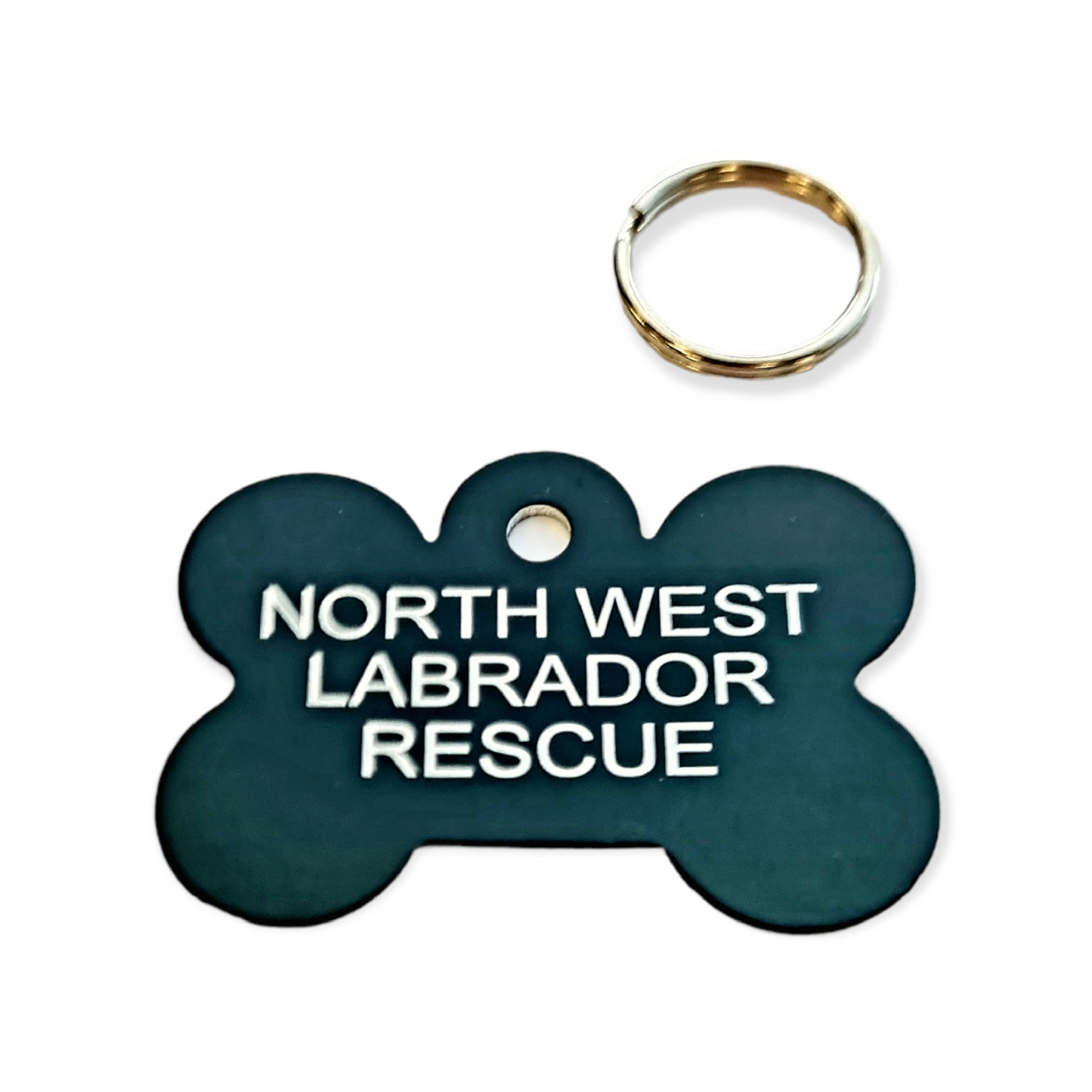 32mm Engraved Anodised Small Bone Pet Tag - SIX Colour Options