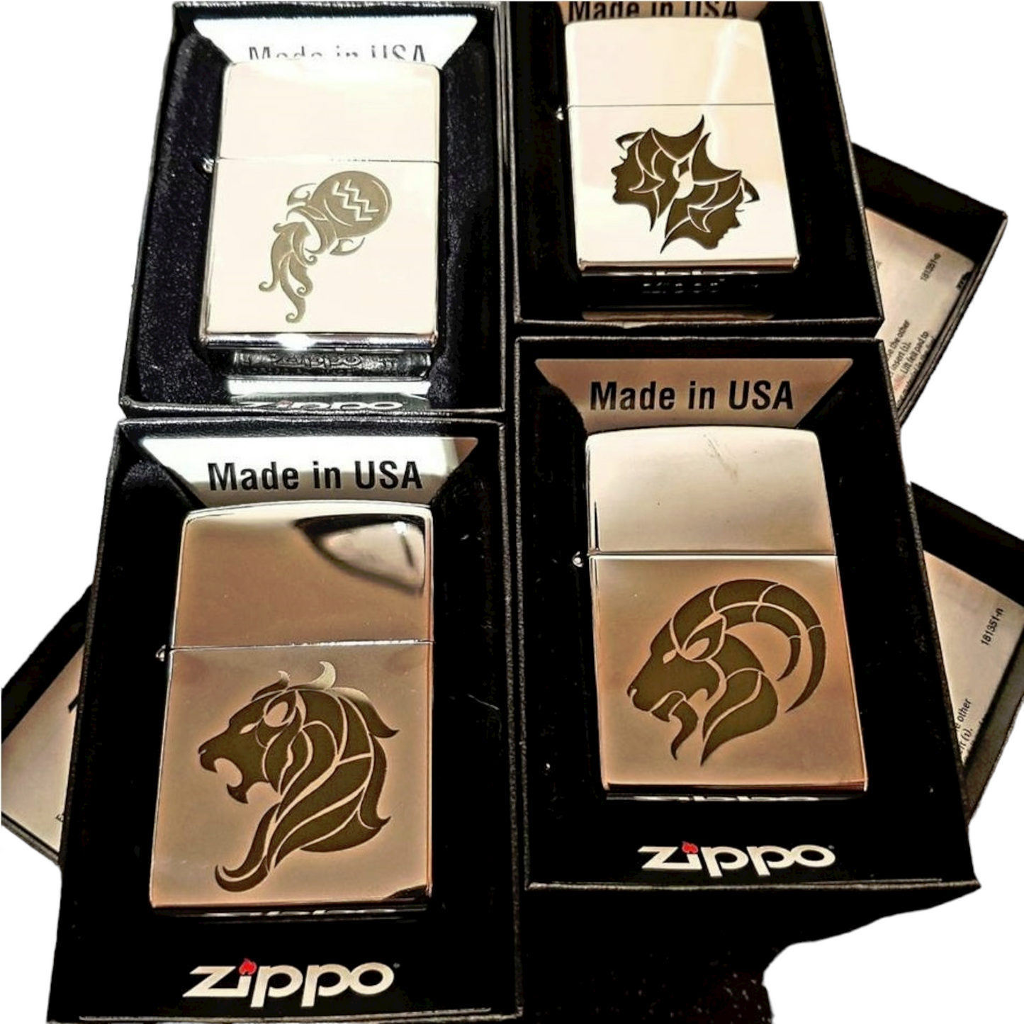 Personalised Engraved Zippo 250 Lighter - Polished Chrome